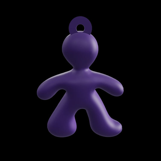 Serious Keychain (Purple)